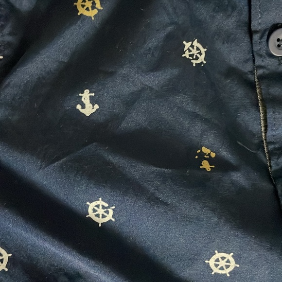 Boys size 7 original weatherproof vintage blue short sleeve button-down shirt - Picture 7 of 7